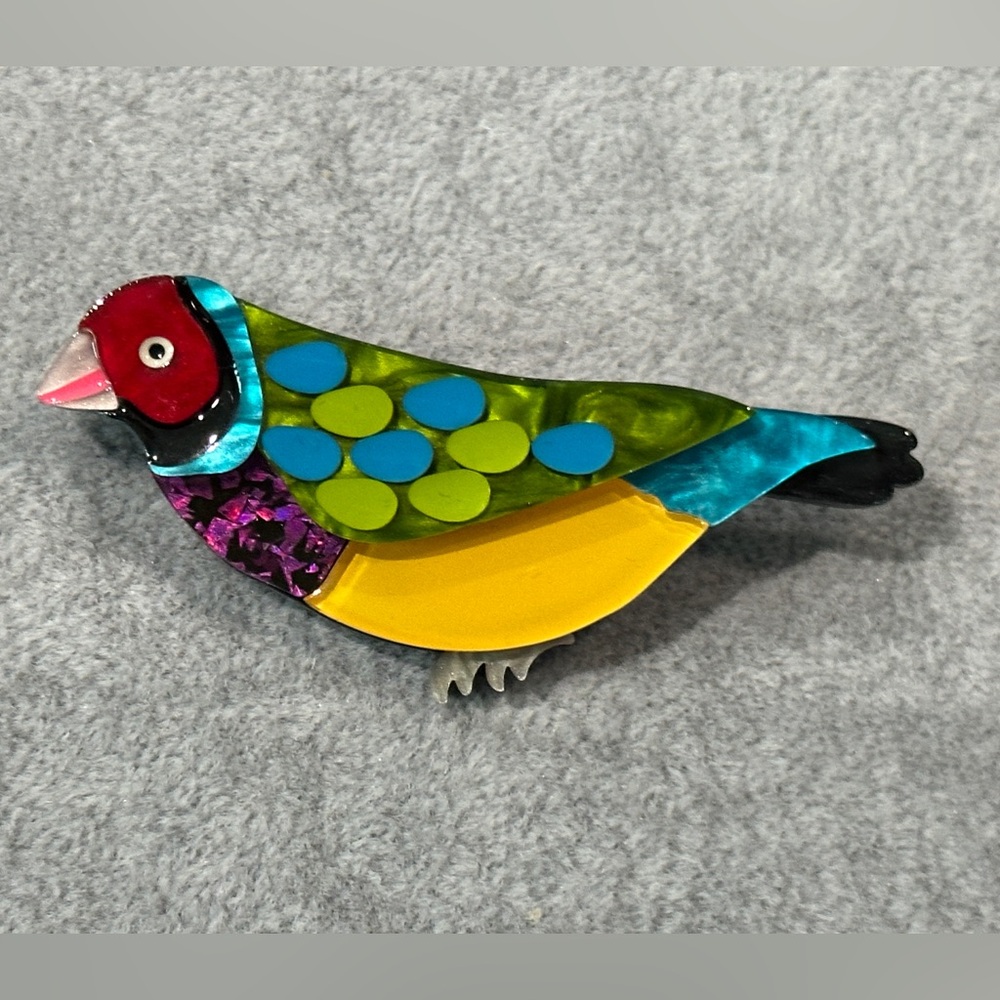 As Good as Gould Erstwilder x Jocelyn Proust bird pin brooch EUC in box